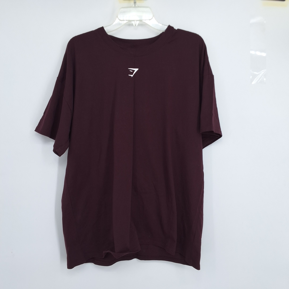 Gymshark Men's XXL  Burgundy Short Sleeve Tee